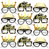 12 Pcs 2026 New Year Eyeglasses Party Supplies