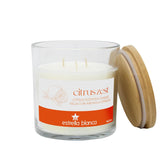 Citrus Zest Candle – 14.5Oz Soy Wax Scented Candle With Bamboo Lid, Long-Lasting 60-Hour Burn For Home, Gifting & Everyday Freshness