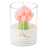 Orange Flower Shape Soy Wax Scented Candles 100% Natural Soy Wax | Relaxing Aromatherapy Candle | Housewarming Gift For Women & Men | Decoration Table Candles | Warm & Decorative Candles
