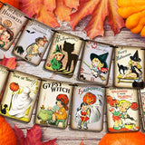 Johanna Parker Vintage Halloween Banner Trick or Treat Garland for Retro Party Decorations