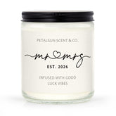 Wedding Gifts For Couples 2026, Mr And Mrs Candle, Bridal Shower, Wedding Shower Gifts For Bride And Groom, Lavender Scented Soy Wax Candle