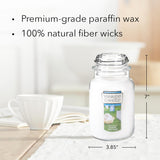 Yankee Candle Clean Cotton Scented, Large 22oz Jar Candle with Premium Paraffin-Grade Wax, Long Burn Time, Ideal for Gifts and Home Decor (Pack of 2)