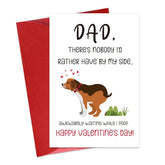 Funny Valentines Day Card For Dog Dad Valentines Day Card From Dog Valentine'S Day Gifts For Dog Dad From Daughter Son Valentines Card Gifts For Men Husband Dog Owner Dog Lover With Envelope