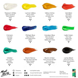 Acrylic Paint Set 12 Colors, 12Ml Each, Pnt0156