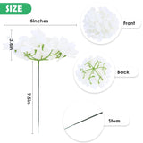 65Pcs White Flowers Hydrangea Artificial Flowers Bundle Ivory White Fake Flowers Faux Hydrangea Silk Flowers With Stems Perfect For Weddings Centerpieces Wreath Home Garden Party Decoration