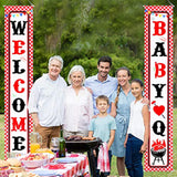 Baby Q Banner Decorations Bbq Baby Shower Banner For Summer Party Supp