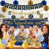 Blue Gold We Appreciate You Party Decorations Men Women Yard Sign
