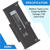 Dell MXV9V 60Wh Laptop Battery Replacement for Latitude 5300 5310 7300 7400