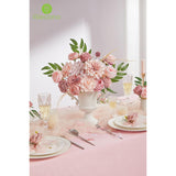 Artificial Flowers, Dusty Pink Silk Fake Flowers For Diy Wedding Bridal Bouquets, Wedding Cake Flowers For Table Centerpieces Baby Shower Birthday Party Home Decorations