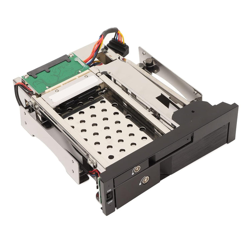 2.5In Trayless Hot Swap Mobile Rack Backplane, Dual Bay Internal Hdd Enclosure