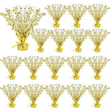 18pcs Gold Foil Starburst Centerpieces for Birthday & Holiday Party Decor