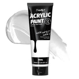Acrylic Paint,Titanium White Paint Tubes (250Ml /8.45 Oz Non-Toxic & Rich Pigment Art Craft Paints For Canvas Painting, Wood, Fabric, Stone, Ceramics, Art Supplies For Artists, Adults