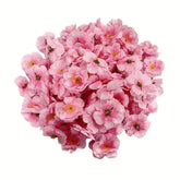 100 Pcs Artificial Silk Cherry Blossom Flower Heads Spring Fake Plum Blossom Peach Blossom,Vase Fillers,Corsages For Wedding Decor,Nursery Wall,Archway Decor Wreath Garland Cake Ornaments (Pink)