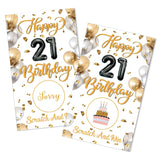 50 Pack Happy 21 Birthday Theme Scratch Off Game, Scratch Card For Birthday Party, Happy 21St Raffle Tickets For Bachelorette Party Game Family Activity, Bridal Shower Activity