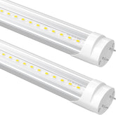 2 Pack 4FT T8 LED Bulbs 24W 3200LM 5000K Type A B Fluorescent Tube Replacement