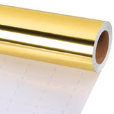 Golden Metallic Wrapping Paper, 17 Inch X 33 Feet Premium Foil Gift Wrap For Christmas, Holiday, Wedding, Birthday & Celebration Gifts