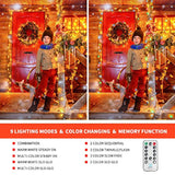Color Changing Christmas String Lights Outdoor Indoor, 108Ft 300 Led Warm White Multi Color Fairy Light, End To End Connectable, Waterproof Christmas Tree Lights With Timer Remote
