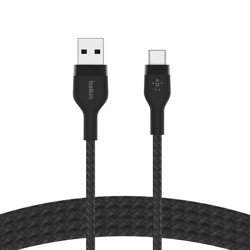 Belkin BoostCharge Pro Flex Braided USB Type C to A Cable (2M/6.6FT), USB USB-