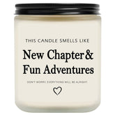 New Beginnings Gifts For Women & Men - New Job, Going Away & Divorce Gifts - Lavender Scented Candle