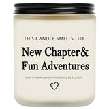 New Beginnings Gifts For Women & Men - New Job, Going Away & Divorce Gifts - Lavender Scented Candle