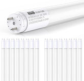 16 Pack 4FT T8 LED Bulbs 18W 2400LM 5000K Type A B Plug and Play Ballast Bypass Tubes