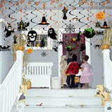 36PCS Halloween Hanging Swirls Ceiling Streamers Ghost Pumpkin Witches Party Decor