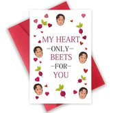 The Office Valentines Day Card For Him Her, Funny Dwight Valentines Gifts For Husband Wife, Best Birthday Gift For Boyfriend Girlfriend, My Heart Only Beets For You