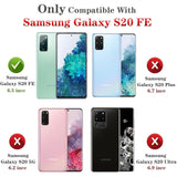 For Samsung Galaxy S20 Fe Case, Galaxy S20 Fe 5G Case With Hd Screen Protector, Military Grade Protective Cases With Ring For Samsung Galaxy S20 Fe 5G?Rose Gold?