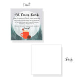 Hot Cocoa Chocolate Bomb Instruction Tags Cards | 50 Pack | 2.5" Inch Square Labels | Hot Cocoa Bomb Supplies | Christmas Holiday Winter Snow