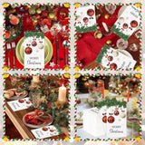 100Pcs Christmas Paper Napkins, 2-Ply Disposable Merry Christmas Napkins For Holiday Party, Winter Table Decorations, Kitchen And Bathroom Supplies