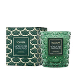 Voluspa Noble Fir Garland Boxed Candle, 6.5 oz, Coconut Wax Blend, Christmas Scented Candles for Home, 40 Hour Burn Time, Handcrafted in The USA