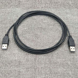 Usb To Usb Cable - Superspeed Usb 2.0 Type A Male To Type A Male 24 / 28Awg Cable 7 Feet - Black
