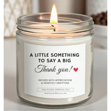 -Thank You Candle Gift – Appreciation Gift For Friends, Teachers, Coworkers, Boss, Nurses & Loved Ones – Thoughtful Gratitude Present, Natural Soy Wax, 9Oz, Long-Lasting Burn