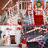 4 Pieces Inflatable Christmas Candy Canes Decorations Set Jumbo Xmas Red White Candy Pvc Balloons Diy Candy Cane Balloons Ornaments For Indoor Outdoor Decor New Year Winter Holiday Supplies