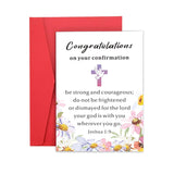 Confirmation Card For Teen Girls Boys - First Communion, Baptism, Easter Card, Religious Christian Gift For Godkids, Men, Women, Teenage Boys, Girls
