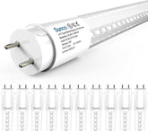 10 Pack 4FT T8 LED Bulbs 18W 2200LM 6000K Single End Ballast Bypass Clear Lens