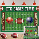 Football Backdrop It's Game Time Party Backdground Football Birthday Banner Touchdown Sport Party Decorations Boy Birthday Party Backdrop 7x5FT