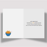 Funny Anniversary Card & Gifts For Husband, Wife, Boyfriend, Girlfriend, Him, And Her/Sweet Romantic Greeting Card With Envelope 5In X 7In And Sticker(Hand Drawn, Premium Quality) (Taco)