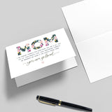 Heartfelt Mother'S Day Card, Mothers Day Card From Daughter Son, Birthday Card For Mom, Sweet Mothers Day Gift, Thankful For Everything You Are & All You Do