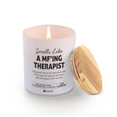 A Mf’Ing Therapist Funny Therapist Gifts Physical Occupational Speech Therapist Graduation Gifts Scented Candle Home Office Jar Candles Sage Floral Lavender Scent Soy Wax 9.5 Oz