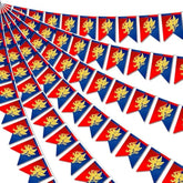 6 Pcs 72 Ft Medieval Fantasy Party Decorations With Lion Design Knight Medieval Banners Hanging Decorations For Castle Theme Festival Birthday Party