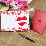 Valentines Day Card For Wife Husband - Wooden Wood Valentines Card For Him Her Boyfriend Girlfriend, 5Th Anniversary Card Gifts For Wife, To My Love Valentine Card W/Heart Envelope