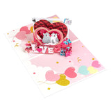 Love Frame Cat Pop Up Greeting Cards With Blank Note Card & Envelope, Ideal Gift For Celebrating Love, Holiday, Birthday, Anniversary, Valentine'S Day, Wedding, Engagement, Bridal Shower