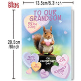 Grandson Valentines Cards, Funny Valentine Card Gifts For Grandson From Grandfather Grandmother