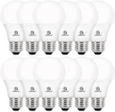 12 Pack Dimmable LED Light Bulbs 8W 60W Equivalent 4000K Cool White 800 Lumens E26 Base