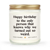 Sister Birthday Gifts, Funny Gifts For Sister, Happy Birthday Gift For Women Sister Best Friend - Handmade Lavender Candle 7Oz