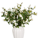 Artificial Flowers Fake Flowers,6Pcs 29" Artificial Rose For Vase, Long Stems White Artificial Flowers Faux Flower Arrangements For Shop Garden Office Home Décor(6, White Rose)