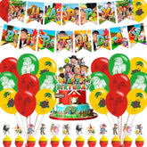 Zenon Farm Party Decorations,Superstars Zenon Farm Birthday Party Supplies Includes Banner - Cake Topper - 24 Cupcake Toppers - 18 Balloons, Blue