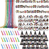 120 Pc New Year 2026 Party Supplies Glasses Hats Noise Makers Beads