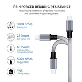 2 Pack Retractable 3 in 1 Multi USB Charging Cable Universal Fast Charger Cord for iPhone Samsung Android Tablets Gray